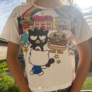 SOLD sanrio club graphic tee🍔🍟💖 ⁎̩͙ ⁑̩͙̩͙ ⁂̩̩͙͙